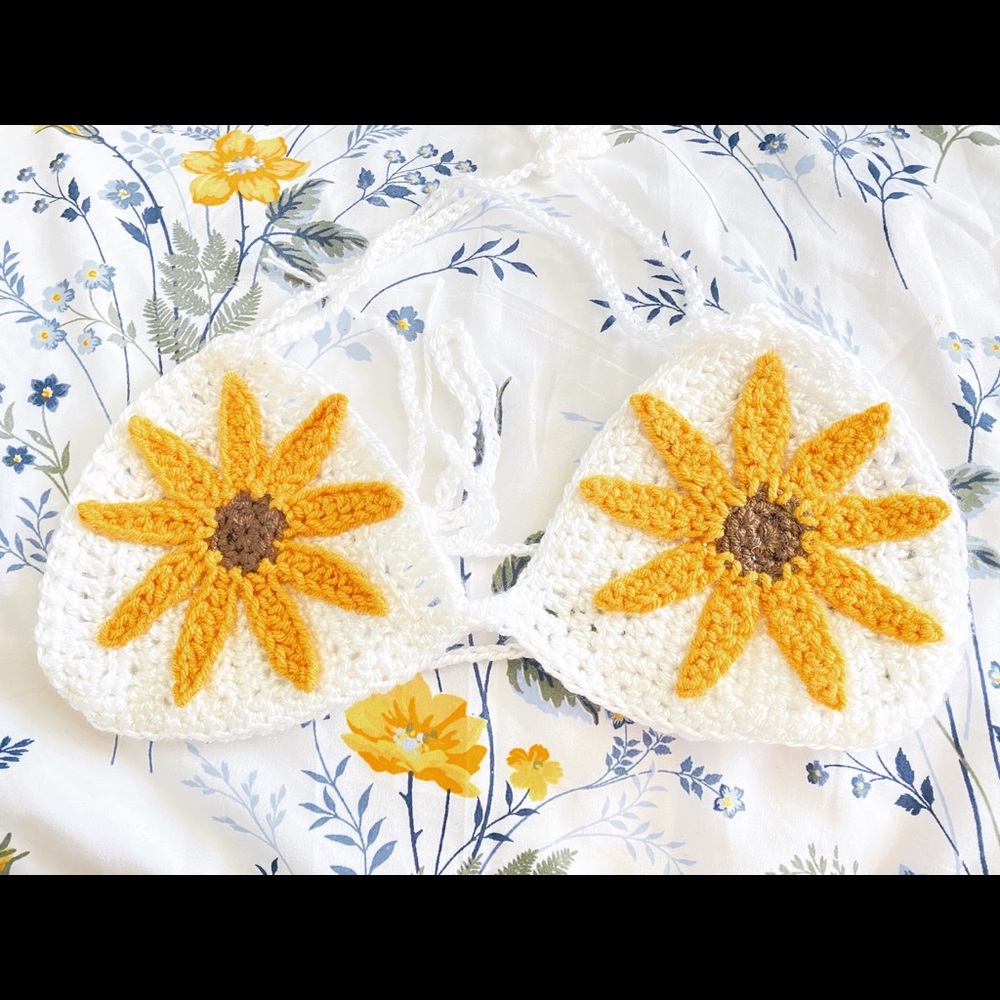 Handmade SunFlower Bralette